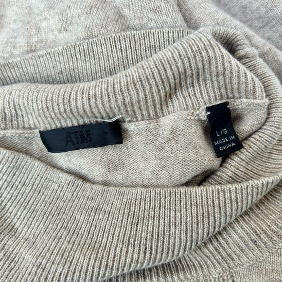 ATM Anthony Thomas Melillo cashmere Wool wide sleeve  Mock Neck Sweater - Picture 3 of 8